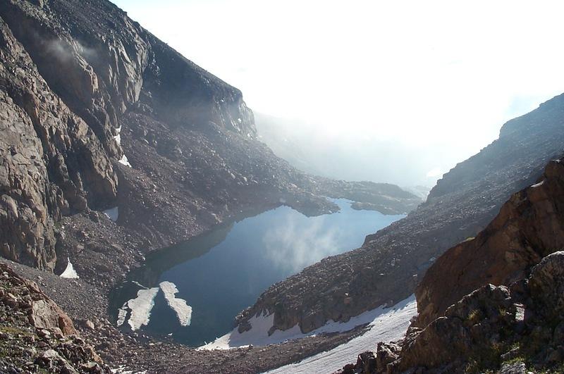 Another shot of Chasm Lake from higher up.