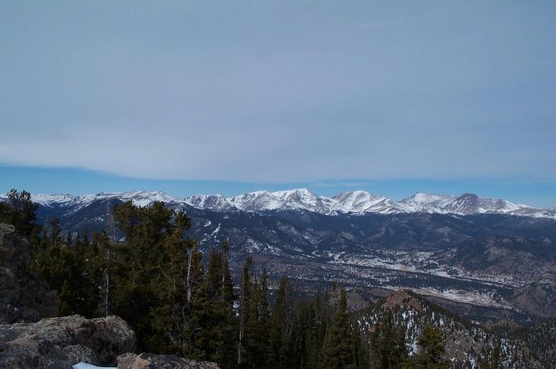 The Mummy Range from the Estes Summit, you can see the Divide, Longs and the Mummies!