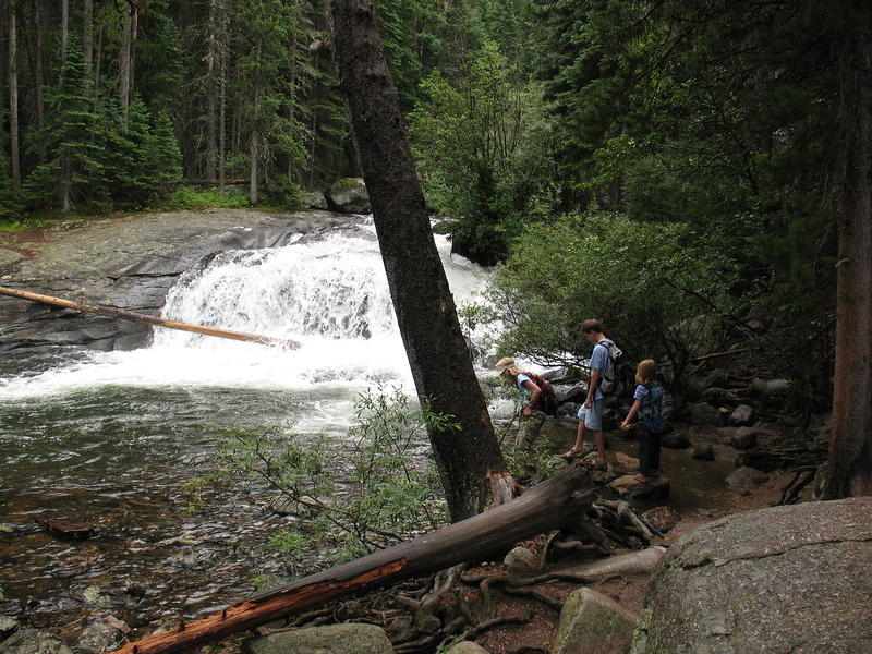 Hannah, Christian, and Rebecca at Copeland Falls