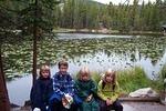 Our happy little hikers at Nymph lake