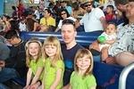 Alan and the girls waiting for the show to start