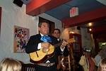 Getting serenaded at local mexican restaurant.  Rebecca held her hands over her ears the whole time.  Everyone in the restaurant