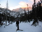 Michael with a rime-covered Spearhead in the background.