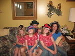 The Smith family with our hats