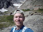 Me right above Shelf Lake.