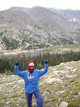 Elizabeth climbs Mummy Mt 8-14-09